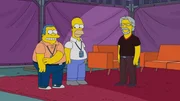 (v.l.n.r.) Clancy Wiggum; Homer; Bob Seger