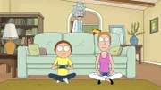 v.li.: Morty Smith, Rick Sanchez, Summer Smith