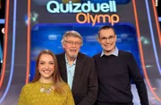 Quizduell-Olymp: Marie-Louise Finck, Prof. Eckhard Freise und Thorsten Zirkel.