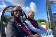 Yared Dibaba mit Werner Schweizer.