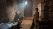 Ehefrau Eva-Marie Vogt (Annika Martens, l.) hat Jonas Vogt noch am Vortag im Kloster besucht. Zwischen beiden ist es zu einem heftigen Streit gekommen. Warum?, fragt sich Katrin Börensen (Claudia Schmutzler, r.).