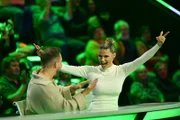 Benni Wolter (l.); Michelle Hunziker (r.)