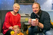 Tobias Kämmerer mit Daniela Busemann in dem nach Ihr benannten "Dannis Café".