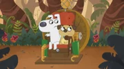 Zusammen mit Dog reist Puck in eine längst vergangene Zeit.