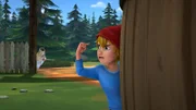 Zusammen mit Martin und Gorgo schleicht sich Nils auf einen Bauernhof, um etwas zu Essen zu finden.