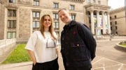 Jagoda Marinić mit Regisseur Cezary Tomaszewski.