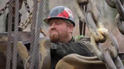 Big Mike Beaudry fixing a bucket line.