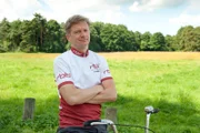 Michael Kesserl mit dem Klapprad in Richtung Berlin.