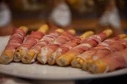 Detailaufnahme von Prosciutto di San Daniele