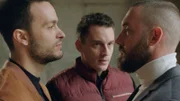 Antonio (Strahinja Blažić) macht den Brüdern Dzoni (Ljubomir Bulajić) und Soni (Petar Strugar) ein unmoralisches geschäftliches Angebot. v.l.n.r.