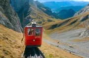 30 Minuten benötigt die Pilatusbahn für die 4,6 Km lange Strecke.
