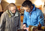 Leonie mit dem Trödelprofi Mauro Corradiono