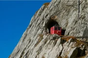 Pilatusbahn in der Eselwand.