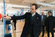 L-R:  Sherlock Holmes (Jonny Lee Mille) and Detective Marcus Bell (Jon Michael Hill)
