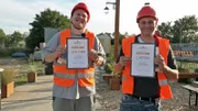 Jean und Carsten haben sogar ein Diplom bekommen