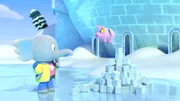 Mamfie und Pinkie möchten die Eiswürfel zu den Piratniks bringen. Aber wie?