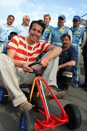 Willi mit Streckenposten am Norisring