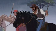 Angelo und Romano suchen die entlaufenen Stiere.