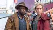 L-R: John Faa (Lucian Msamati) and Ma Costa (Anne-Marie Duff)