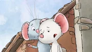 Postmaus Molly tröstet ihre Freundin Tilda.