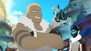 Pavel, ein alter Bekannter und Rivale, steuert die Drone der Blizzard-Bosse.