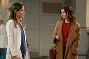 Auf dem Nachhauseweg, v.li.: Natalie Morales als Dr. Monica Beltran, Caterina Scorsone als Dr. Amelia Shepherd