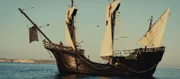 Reenactment – Balthasar Sturmer auf seinem Schiff.