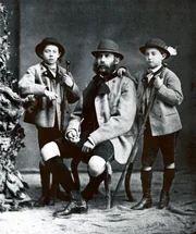Carl Ludwig mit Franz Ferdinand und Otto
