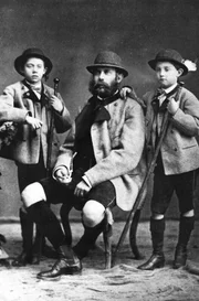 Carl Ludwig mit Franz Ferdinand und Otto.