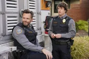ANIMAL CONTROL: L-R: Joel McHale and Michael Rowland in the “Rabbits and Pythons” episode of ANIMAL CONTROL airing Thursday, Feb 23 (9:01-9:30 PM ET/PT) on FOX.