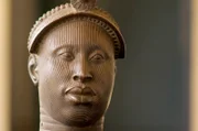 Der Kopf des Olokun im Nationalmuseum in Lagos, Nigeria