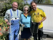 Ralle, Frau Schulz und Claus.