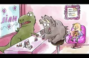 Der T-Rex: furchteinflößende Zähne –– aber winzige Ärmchen