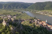 Der Fluss Donau in der Wachau