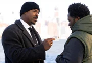 LAW & ORDER -- "On The Ledge" Episode 23006  -- Pictured: Mehcad Brooks as Det. Jalen Shaw, Chinaza Uche as Kenneth Cartwright
