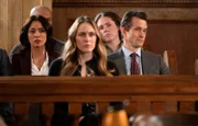 LAW & ORDER -- "Last Dance" Episode 23005 -- Pictured: (l-r) Odelya Halevi as ADA Samantha Maroun, Hugh Dancy as ADA Nolan Price -- (Photo by: Virginia Sherwood/NBC)