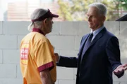 Joe Spano as Tobias “T.C.” Fornell, Mark Harmon as NCIS Special Agent Leroy Jethro Gibbs.