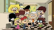 L-R: Lucy, Lori, Lola, Lynn, Leni, Lana, Luan, Lily, Lincoln, Luna, Lisa