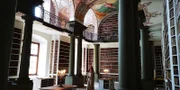 Claudia Pupeter in der Fürst Thurn und Taxis-Hofbibliothek.