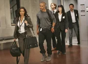 Jordan Todd, Derek Morgan, Reid, Emily Prentiss und David Rossi.