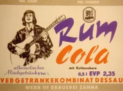 MDR Fernsehen PROST MAHLZEIT DDR, "Kali, Pfeffi, Blauer Würger", am Dienstag um 22:10 Uhr. Werbung für Rum Cola.