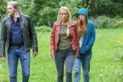 L-R: Major Carl Ribarski (Stefan Jürgens), Penny Lanz (Lilian Klebow), Nicole Kofler (Larissa Kiers)