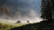 Die Menschen wandern