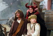 Johnny Kastl (Dr. Doug Murphy, li.), Ken Jenkins (Dr. Bob Kelso, M.).