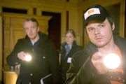 (v.li.): Markus von Lingen (Heinz Keusch), Magdalena Kronschläger (Monika Böhm), Benjamin Ulbrich (Markus Pointner).