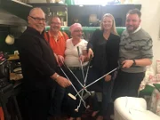 V.l.: Michael, Hubertus, Gastgeberin Sabine, Kerrin und Reiko