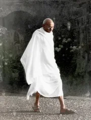 Mahatma Gandhi in Panchgani, Distrikt Satara in Maharashtra, Indien.