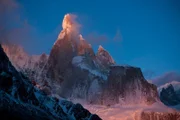 Landschaftaufnahme des Cerro Torre in Patagonien