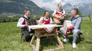 Die jungen Zillertaler (v.l.n.r.): Michael Ringler, Markus Unterladstätter, Daniel Prantl und Marc Pircher.