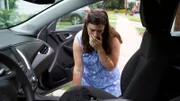 LS Actor Joy Martinez (Kat Lindsay) shocked to see mask and gloves in passenger seat of car